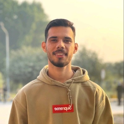 Portrait of portfolio creator – back view