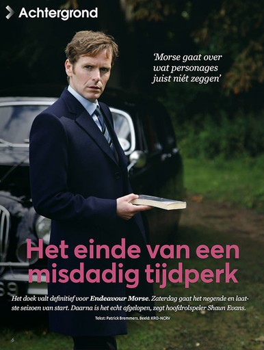 Artikel Endeavour Morse in Televisier