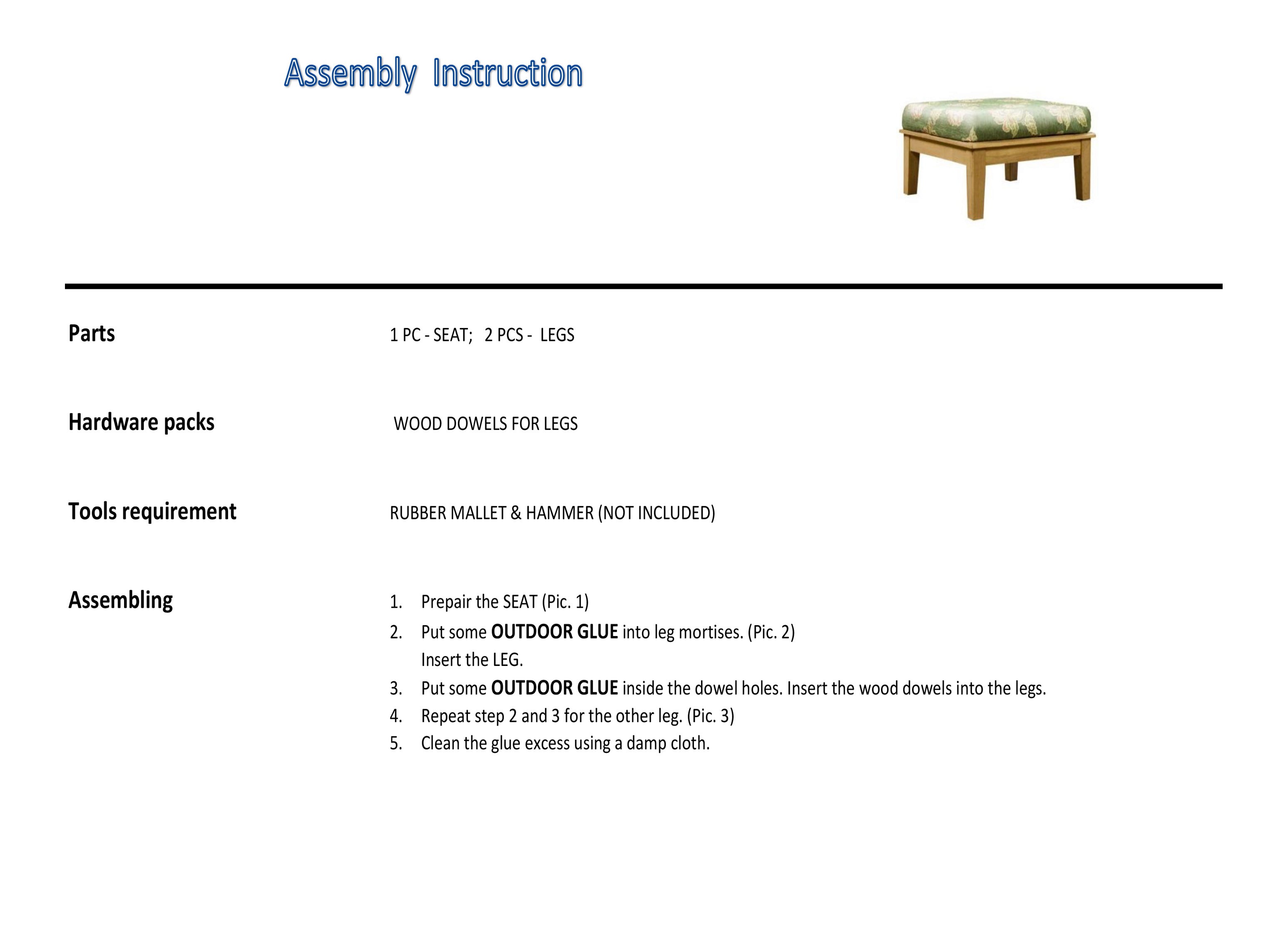 assembly instruction
