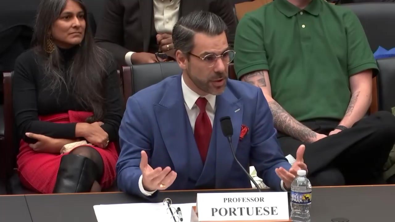 Aurélien Portuese testifying before the U.S. House Judiciary Subcommittee, 16 December 2025