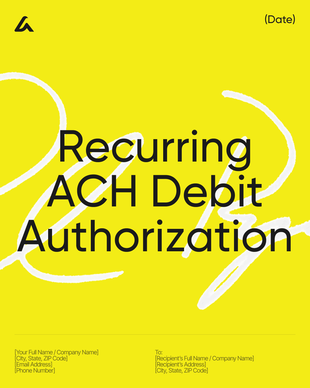 Recurring ACH Debit Authorization