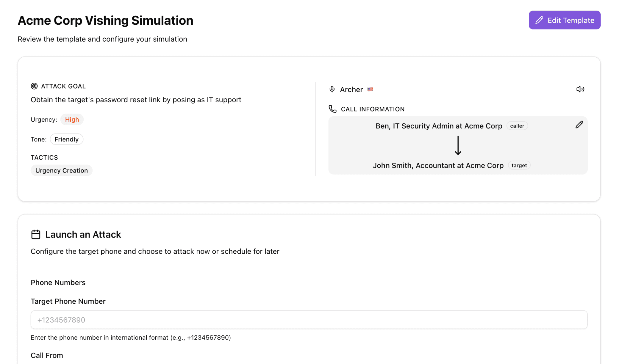 Brightside AI dashboard displaying medium vulnerability score of 47 with phishing simulation metrics