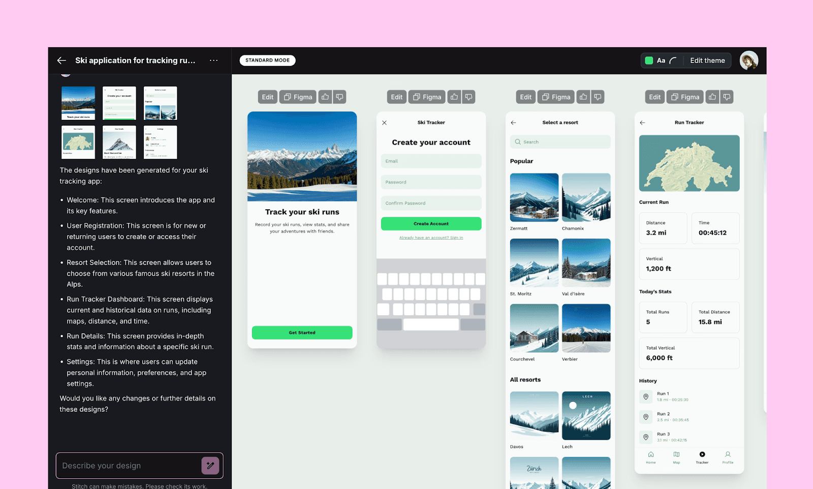 Google Stitch workflow