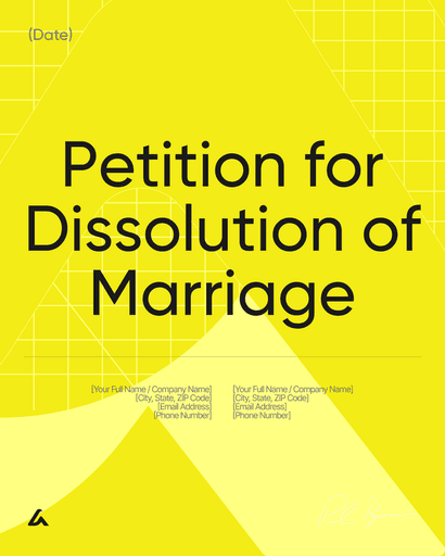 Petition for Dissolution of Marriage