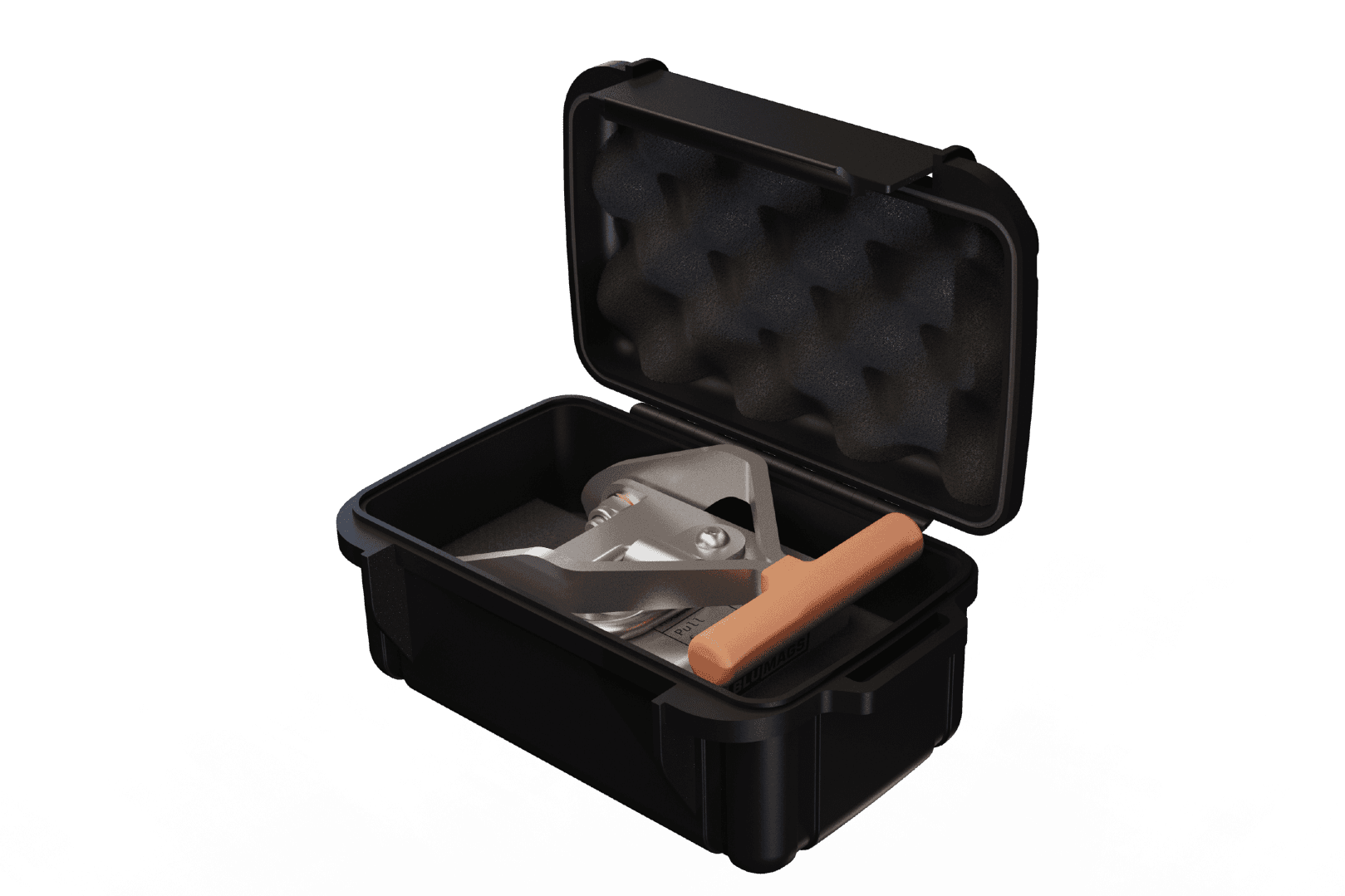 Flipper underwater magnet casing