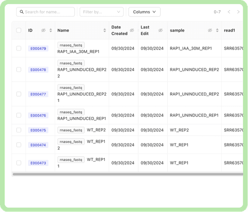 Mantle Product UI - Database