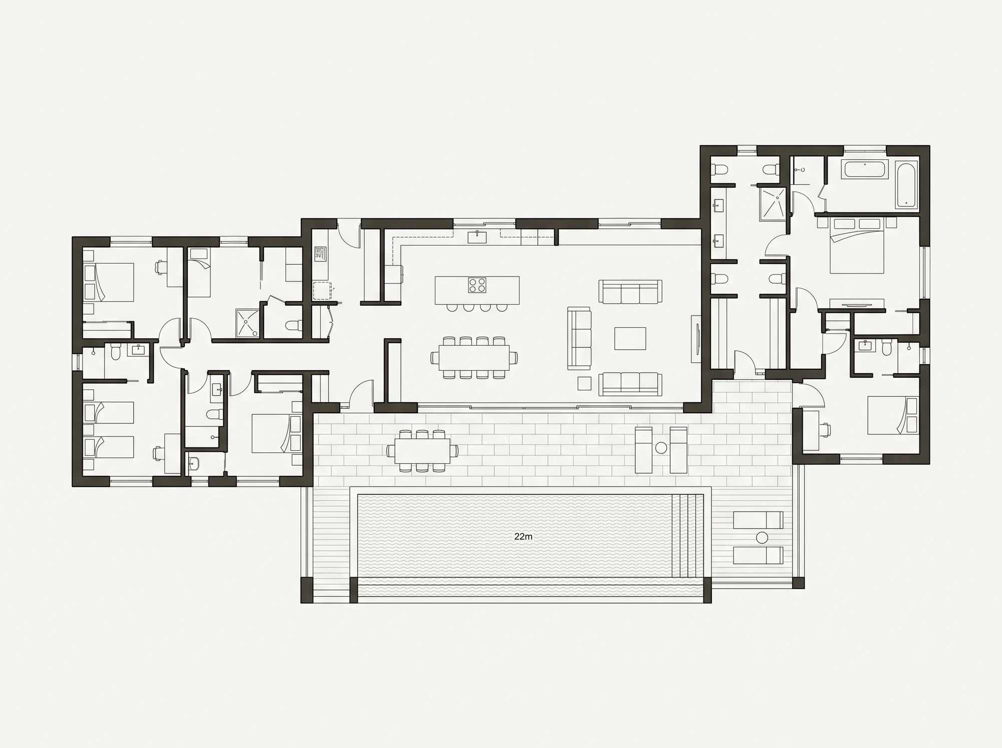 Floor plan of Casa Albada