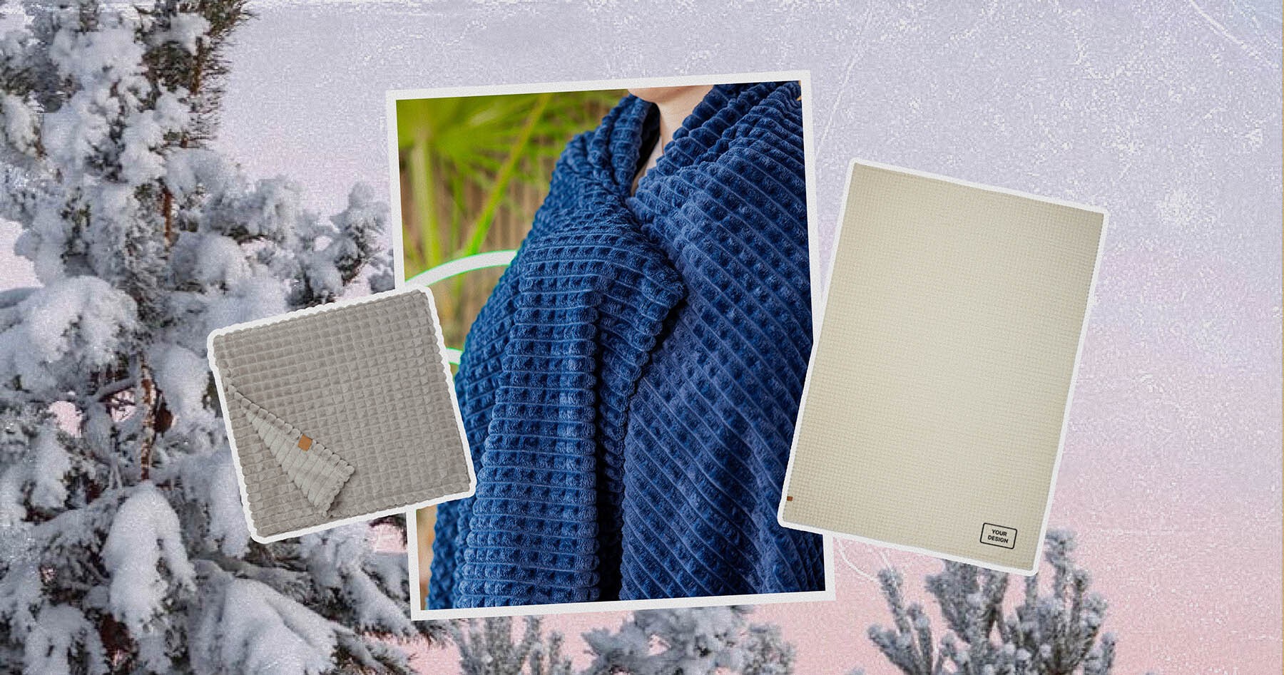 Cozy warm blankets to keep employees comfortable during winter and holiday season