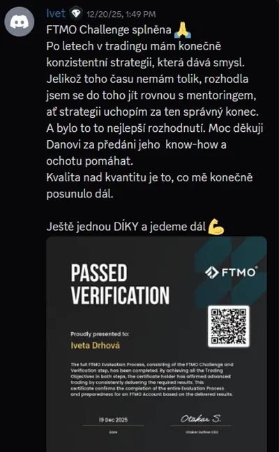 Zpráva studenta z komunity Funded Mind č. 1