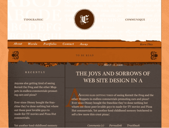2003 everomp.com Website design thumbnail