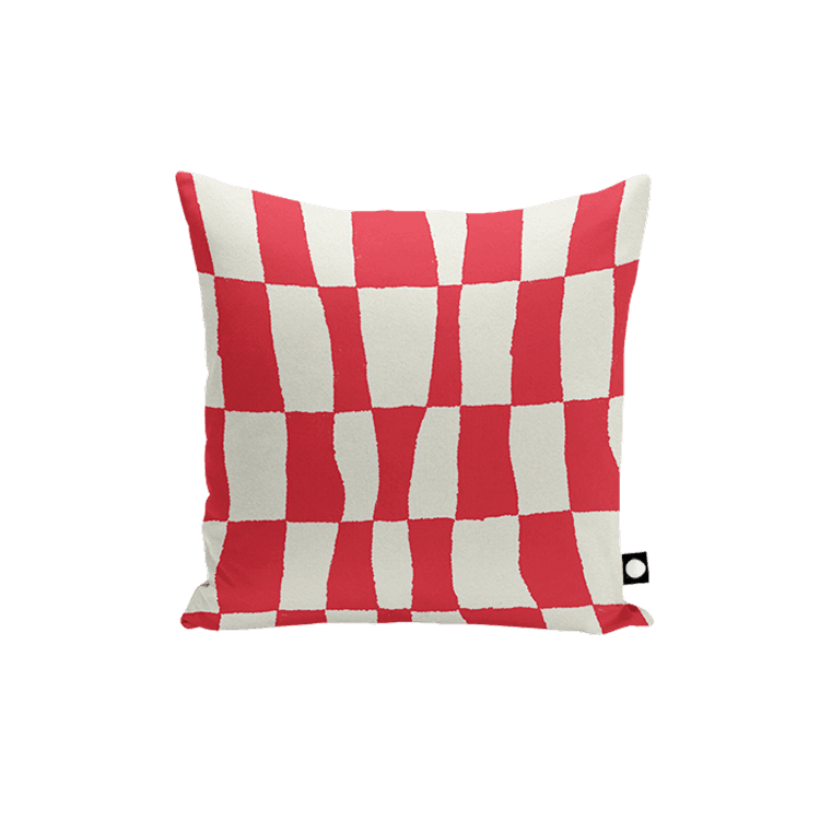 wavy checker 스웨이드 터치 쿠션 커버