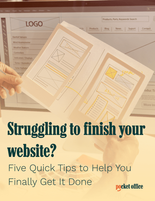 struggling to finish your website