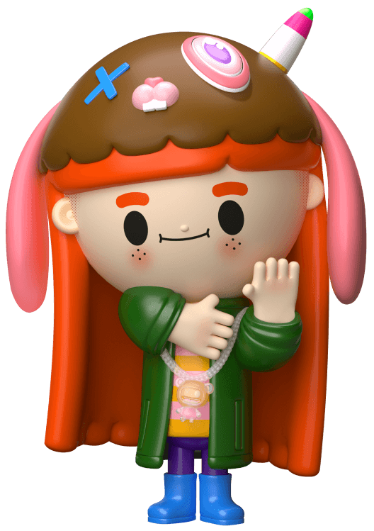 cute unicorn character designer toy