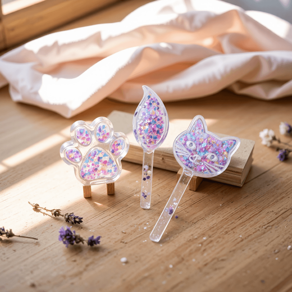 product photography of set of decorative bookmarks