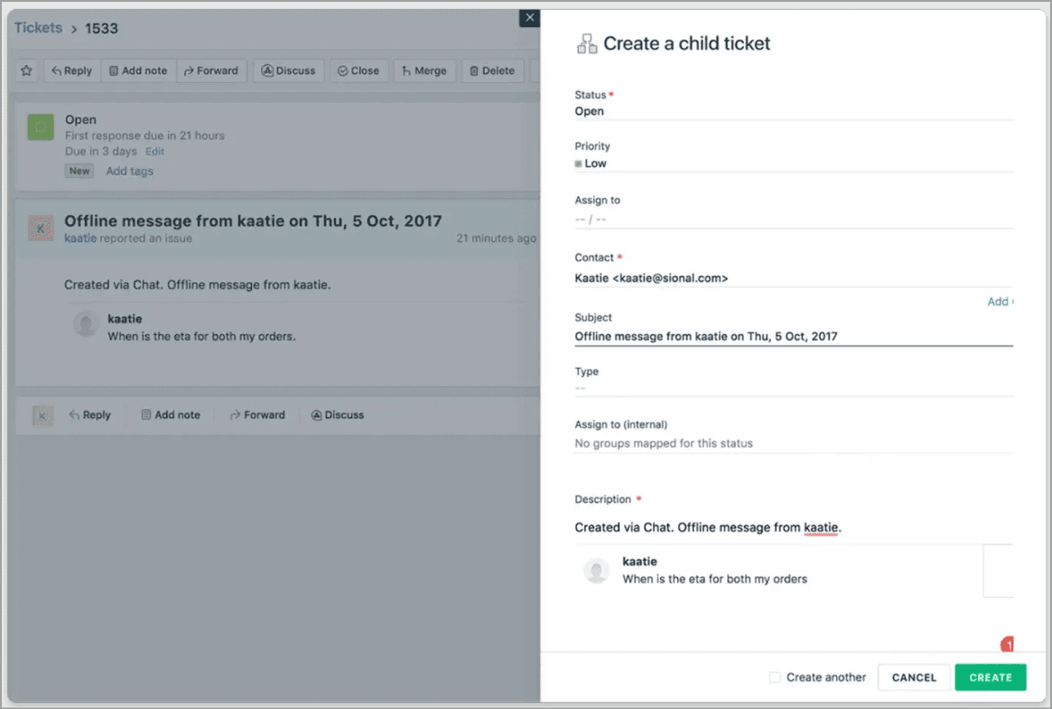 Freshdesk Ticket classification