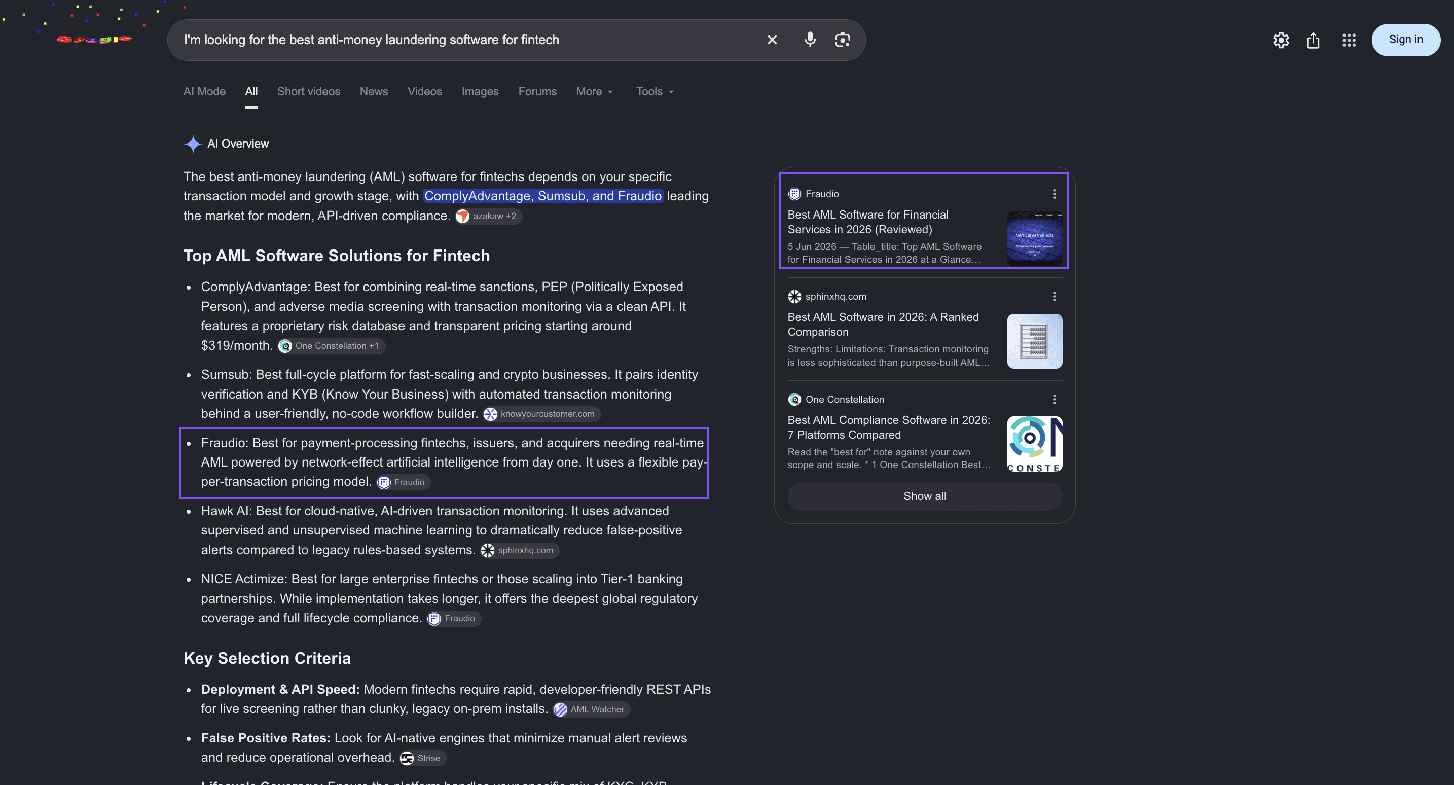 Fraudio case study results