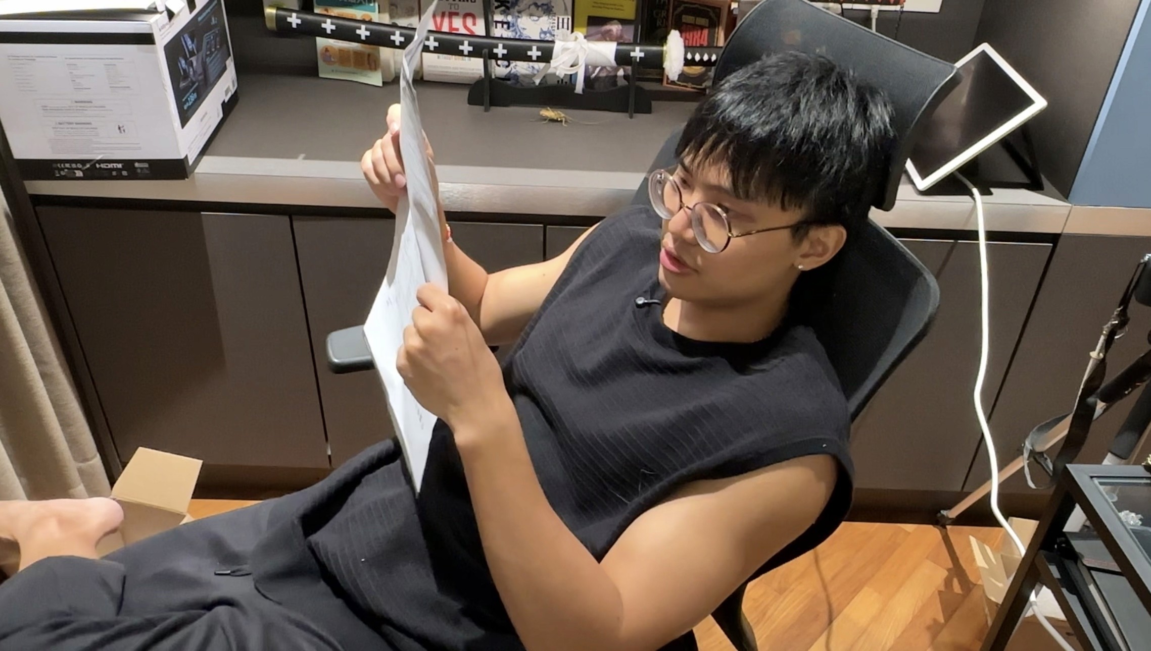Me reading the NAS manuals