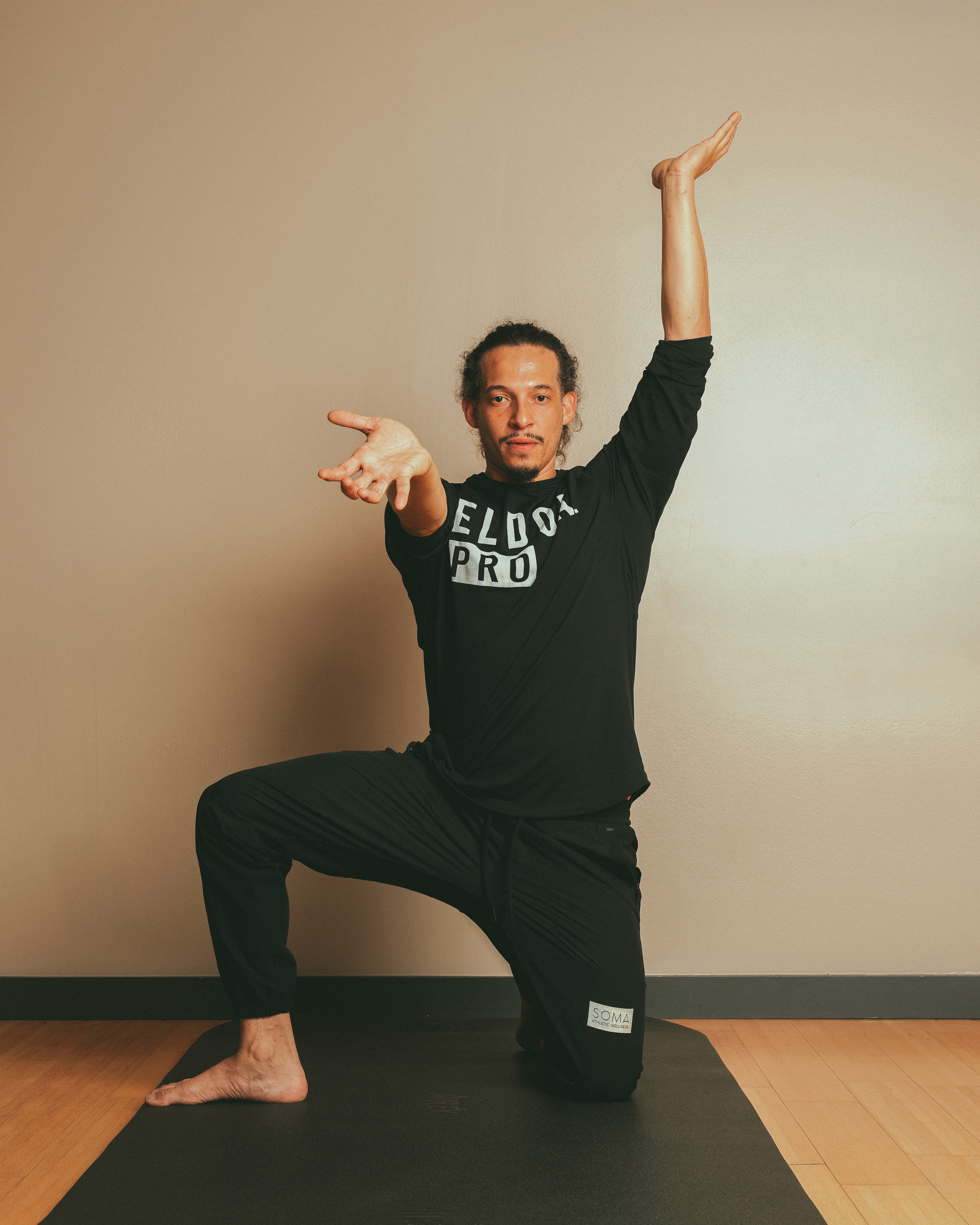 Coach explaining something to an athlete