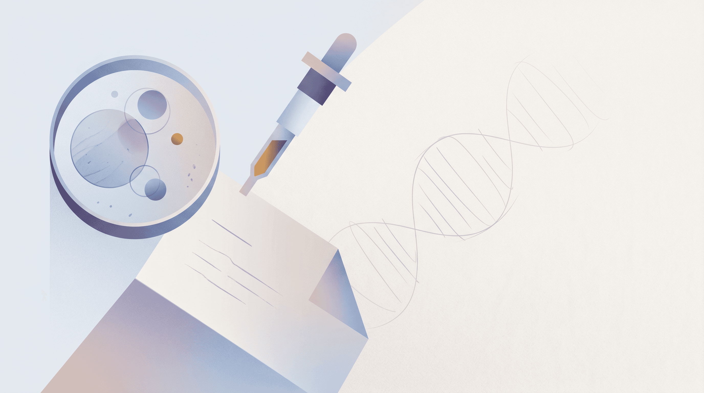 Petri dish and gene-editing lab tools