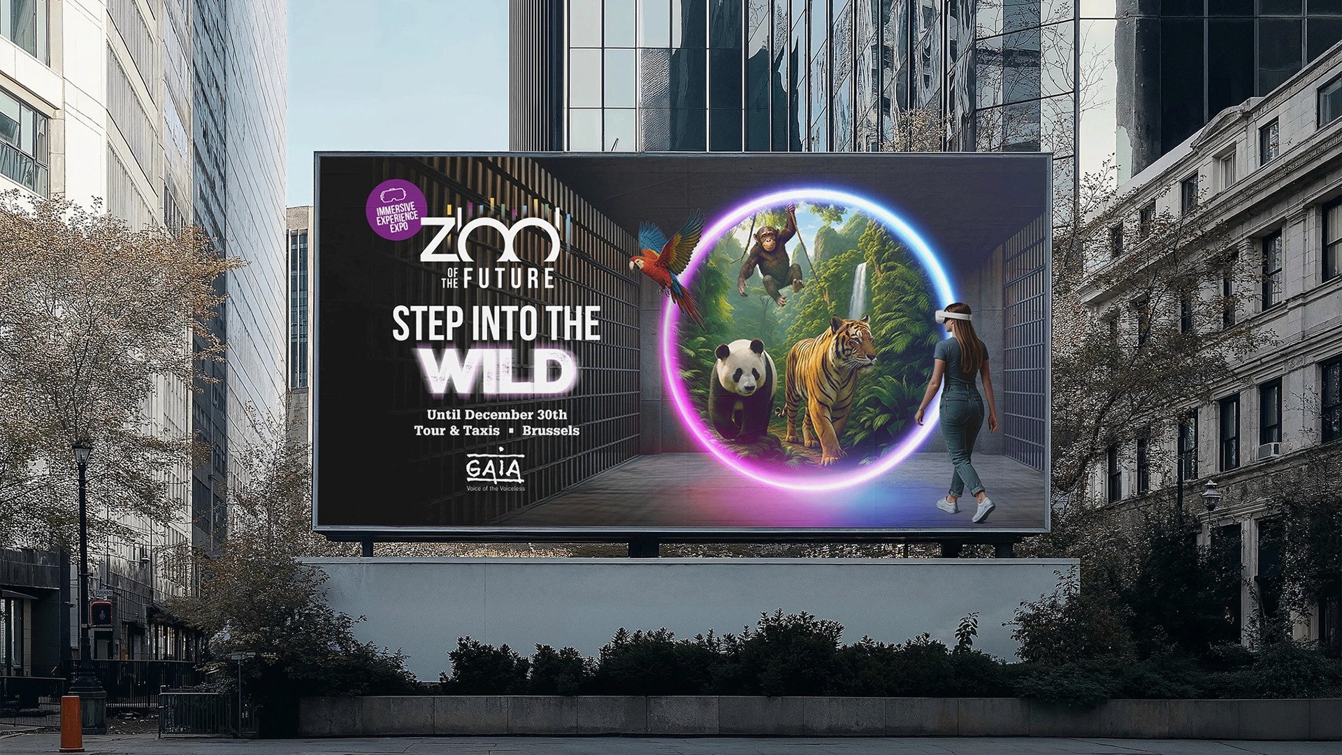 Communication campaign image for GAIA's Zoo Of The Future