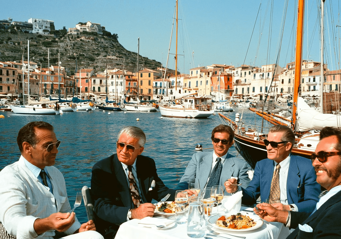 luxury private yacht dining