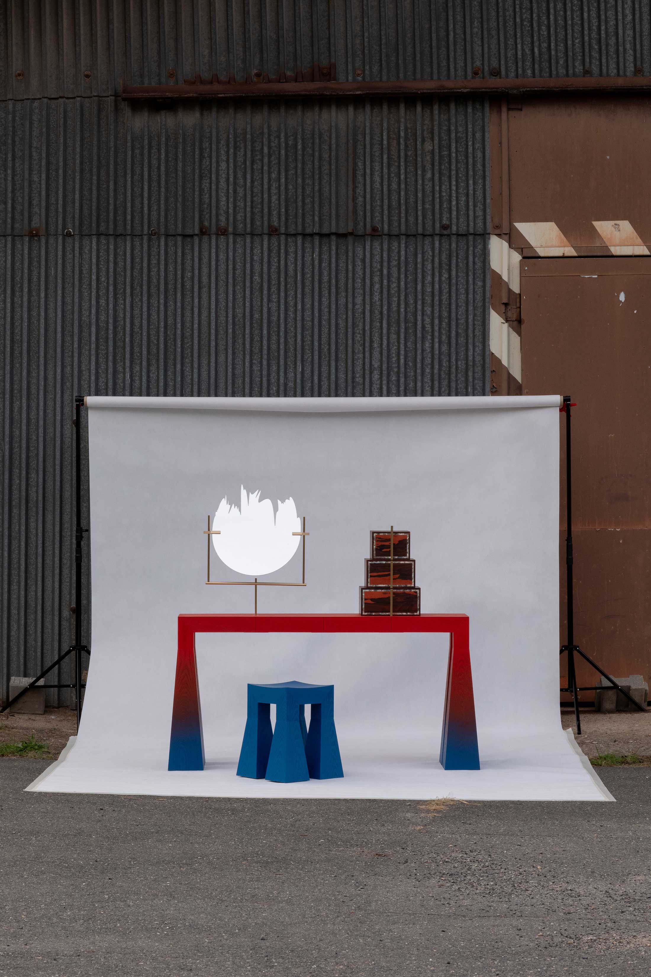 Lada Stool – Sculptural Accent with Functional Form