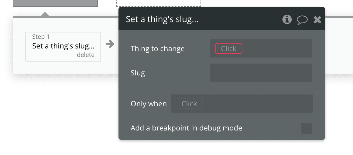 Bubble set a thing slug
