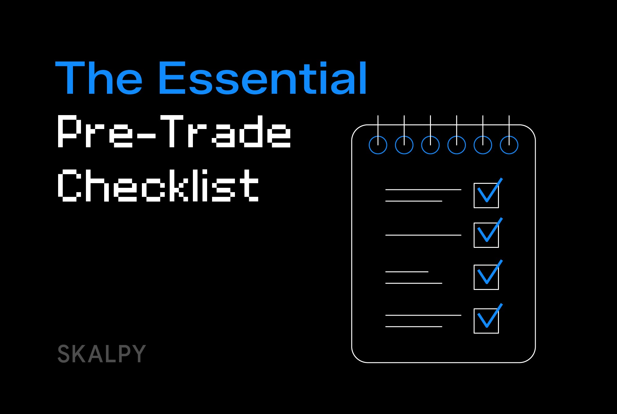 Cover image for the article “The Essential Pre-Trade Checklist: Never Enter Without These Confirmations” showing a trading chart alongside a structured checklist with confirmation points marked.