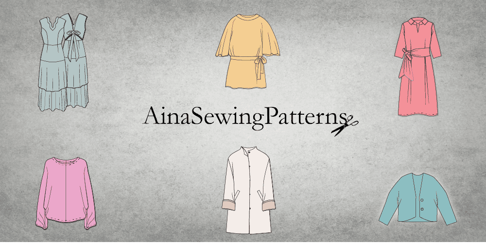 "Elegant, minimalist sewing patterns by AinaSewingPatterns, combining French design with global accessibility for all skill levels."