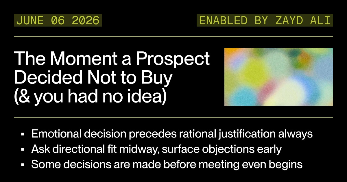 The Moment a Prospect Decided Not to Buy (And You Had No Idea)