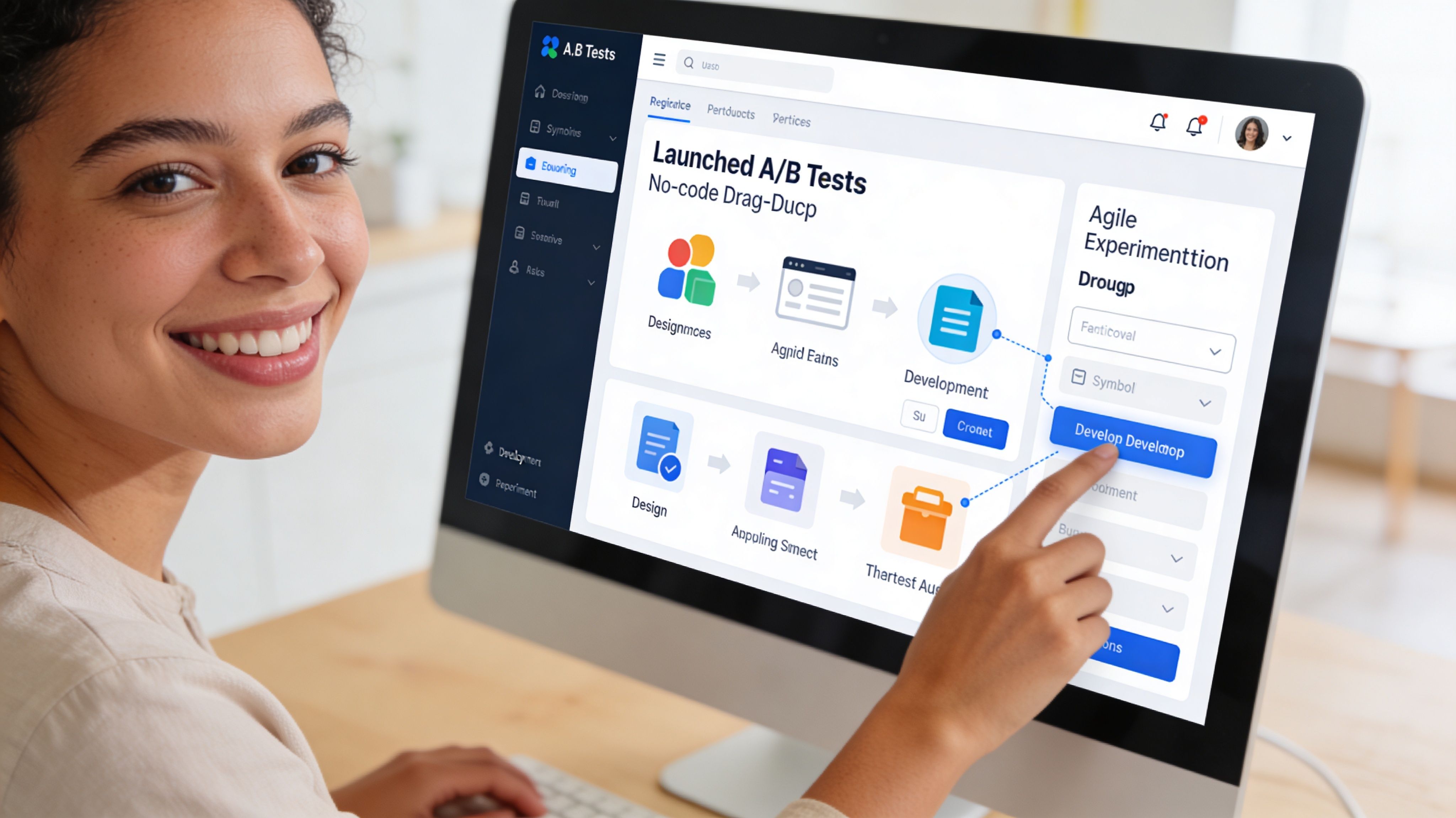 Screenshot from https://www.instant.io/features/ab-testing