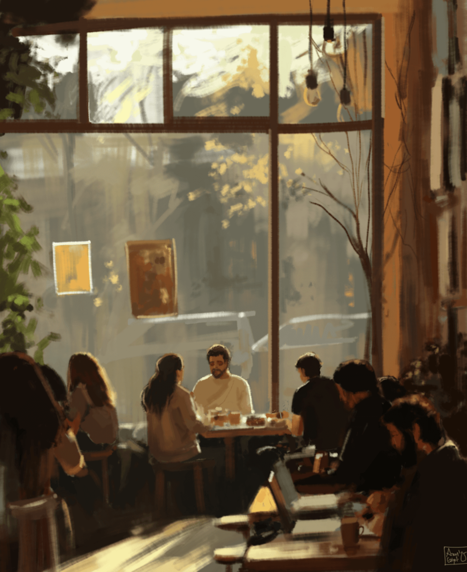 a building with persony windows