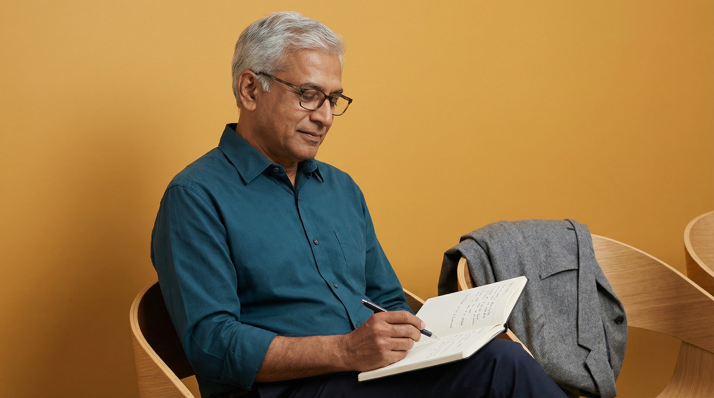 Close-up of lush, dark green leaves, some glossy and wet, against a muted background.
