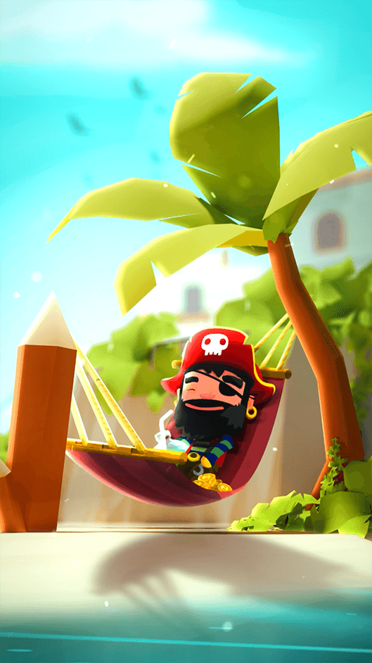 Jack happy and relaxed.