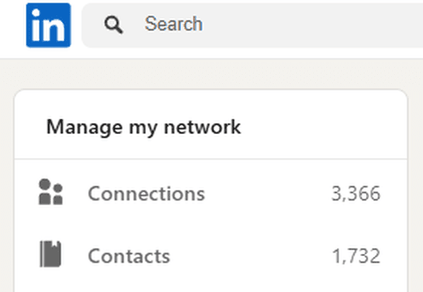 The quantity of connections makes contact management difficult 