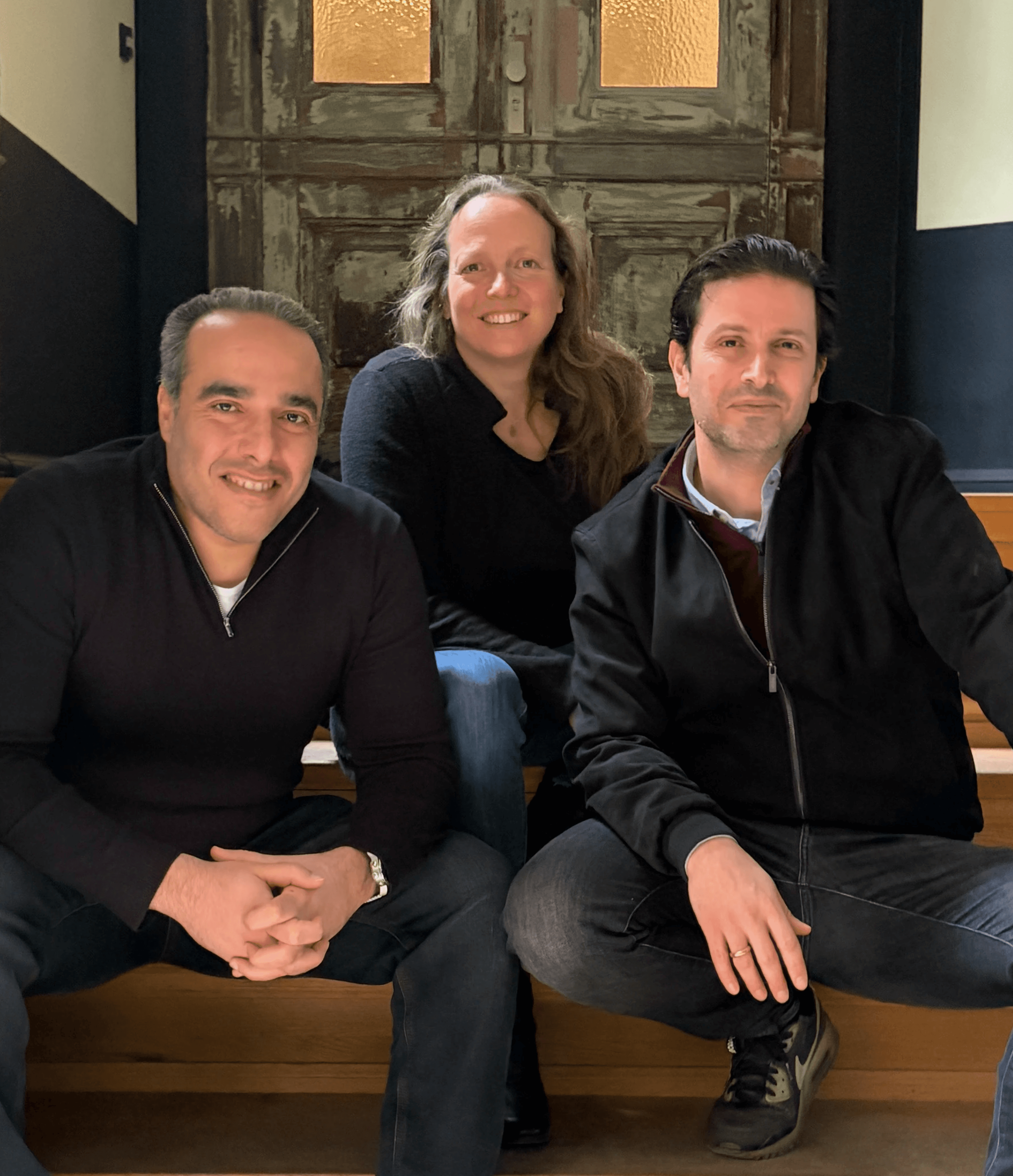 black smartphone near person