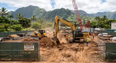 Construction job site