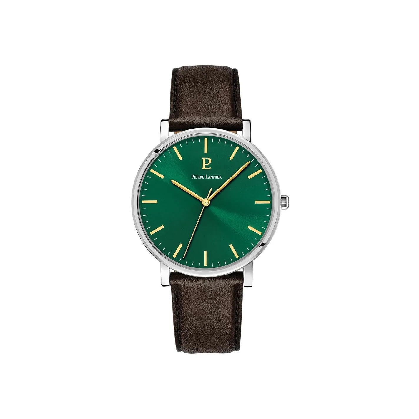 Montre Pierre Lannier Essential – Argenté Cuir