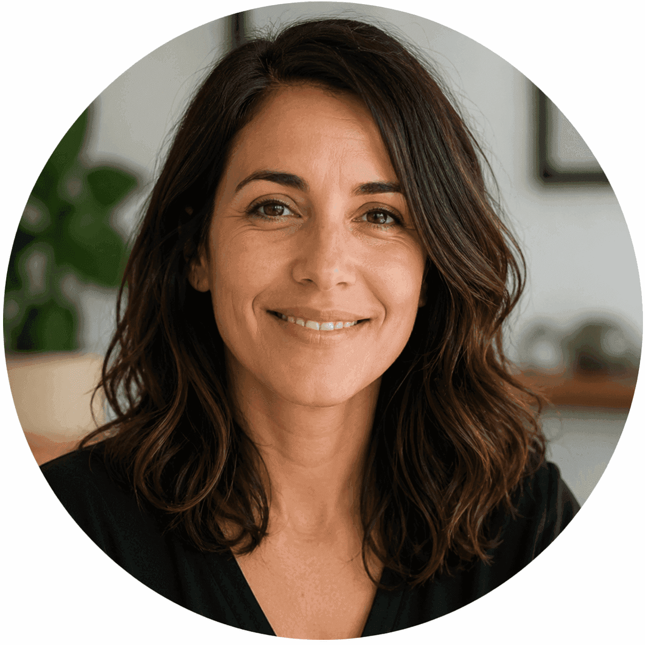 Portrait of a family member sharing a positive caregiving experience