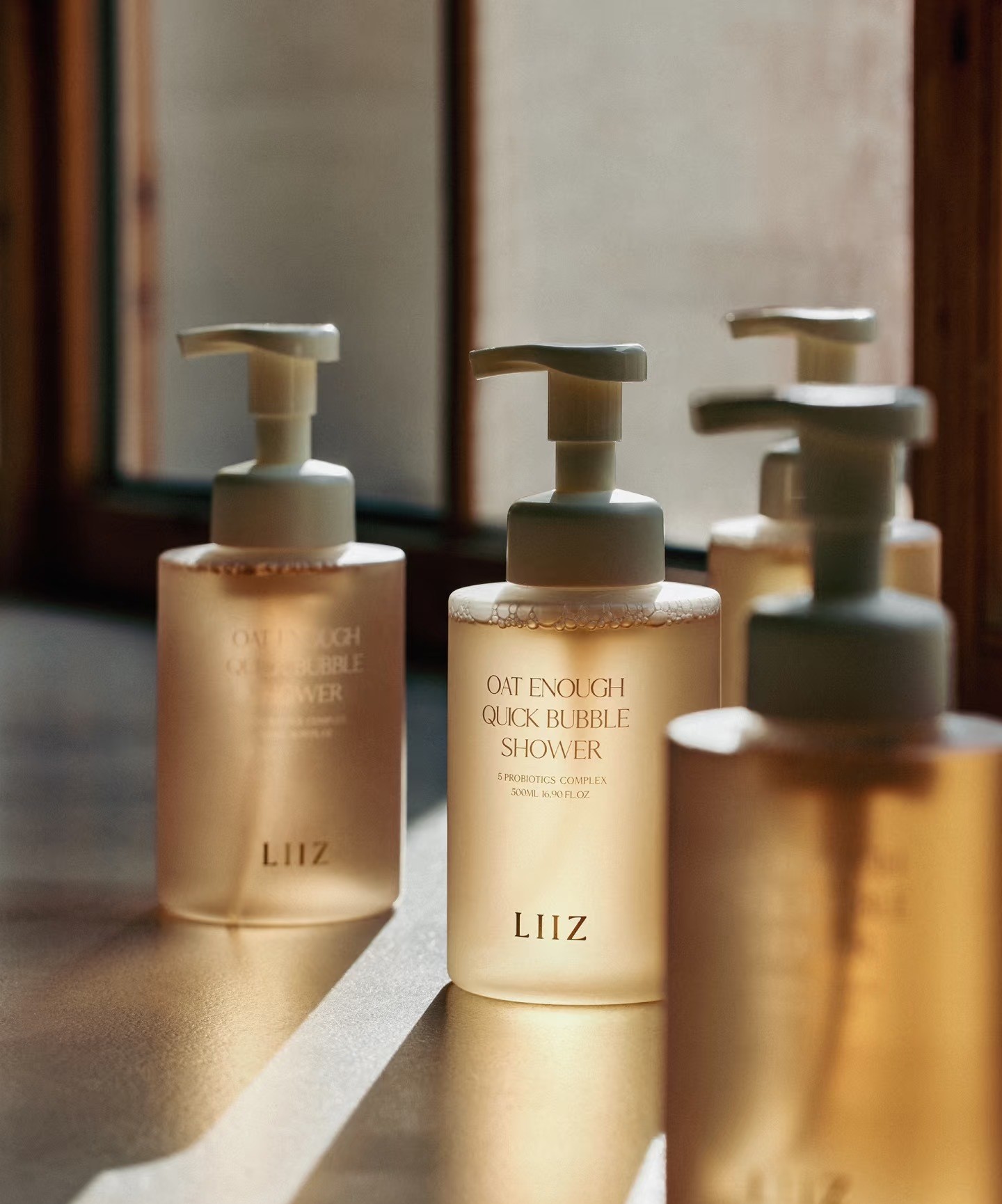 LIIZ Oat Enough Quick Bubble Shower skincare product photo