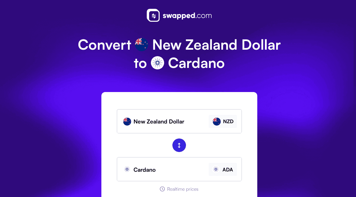 Convert New Zealand Dollar (NZD) to Cardano (ADA)