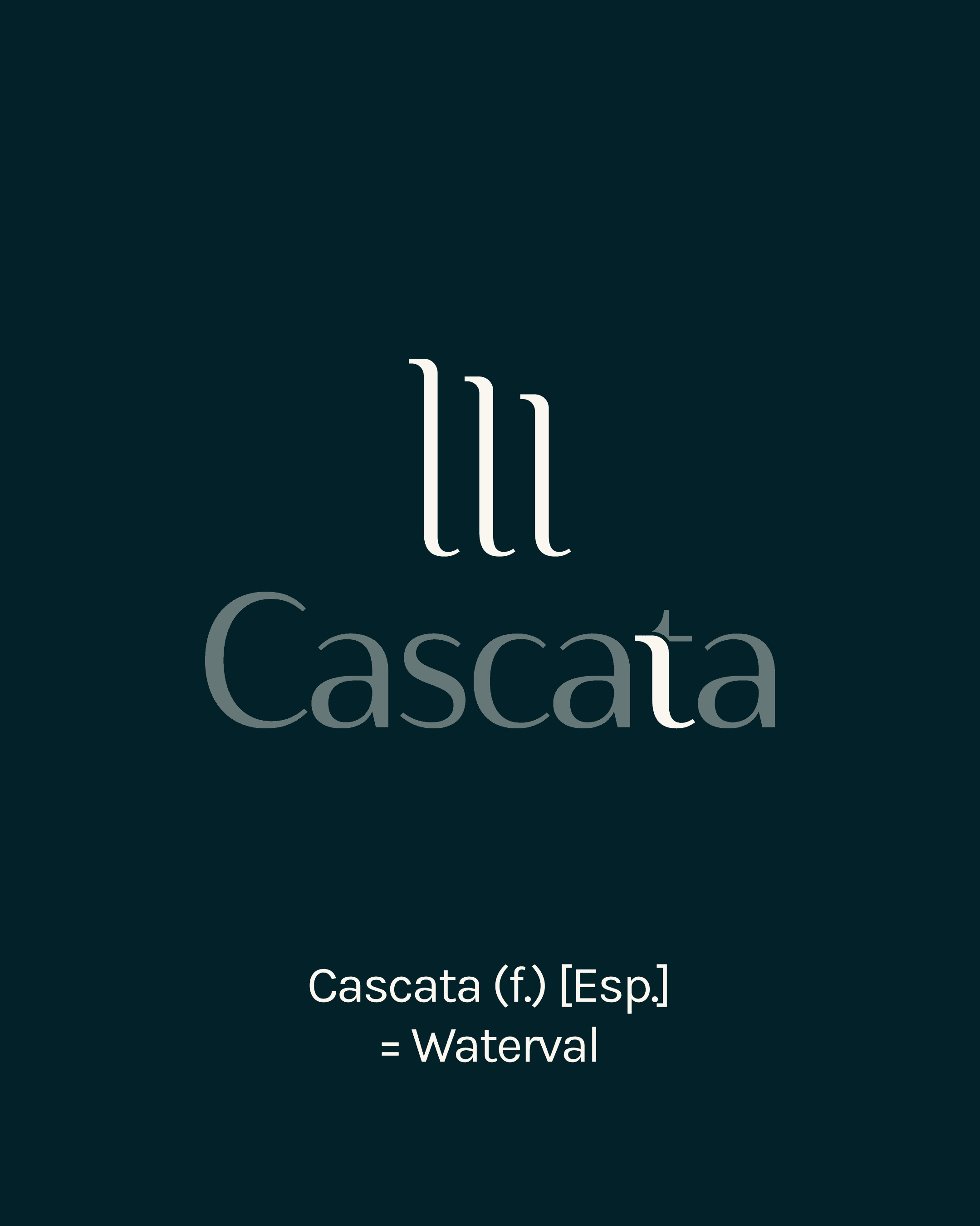 Cascata - Logo build-up