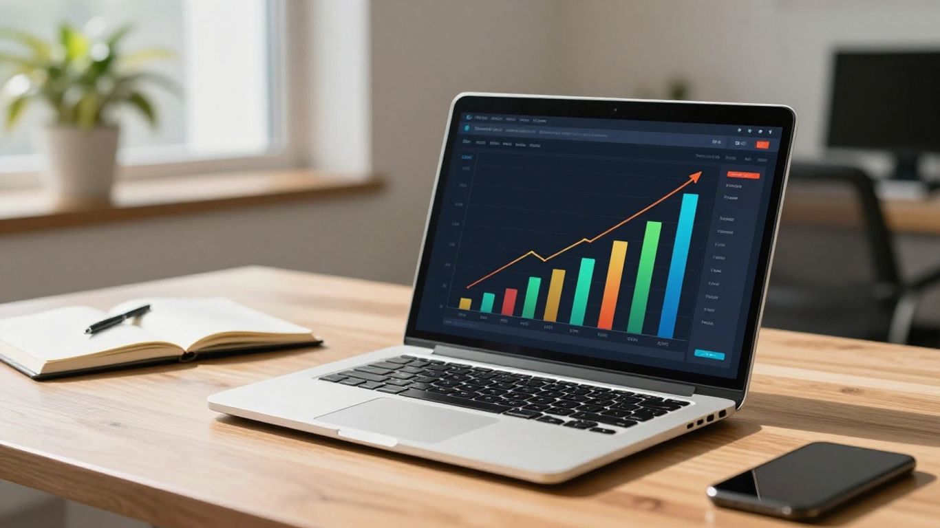 Professional dashboard visualizing digital visitor engagement metrics