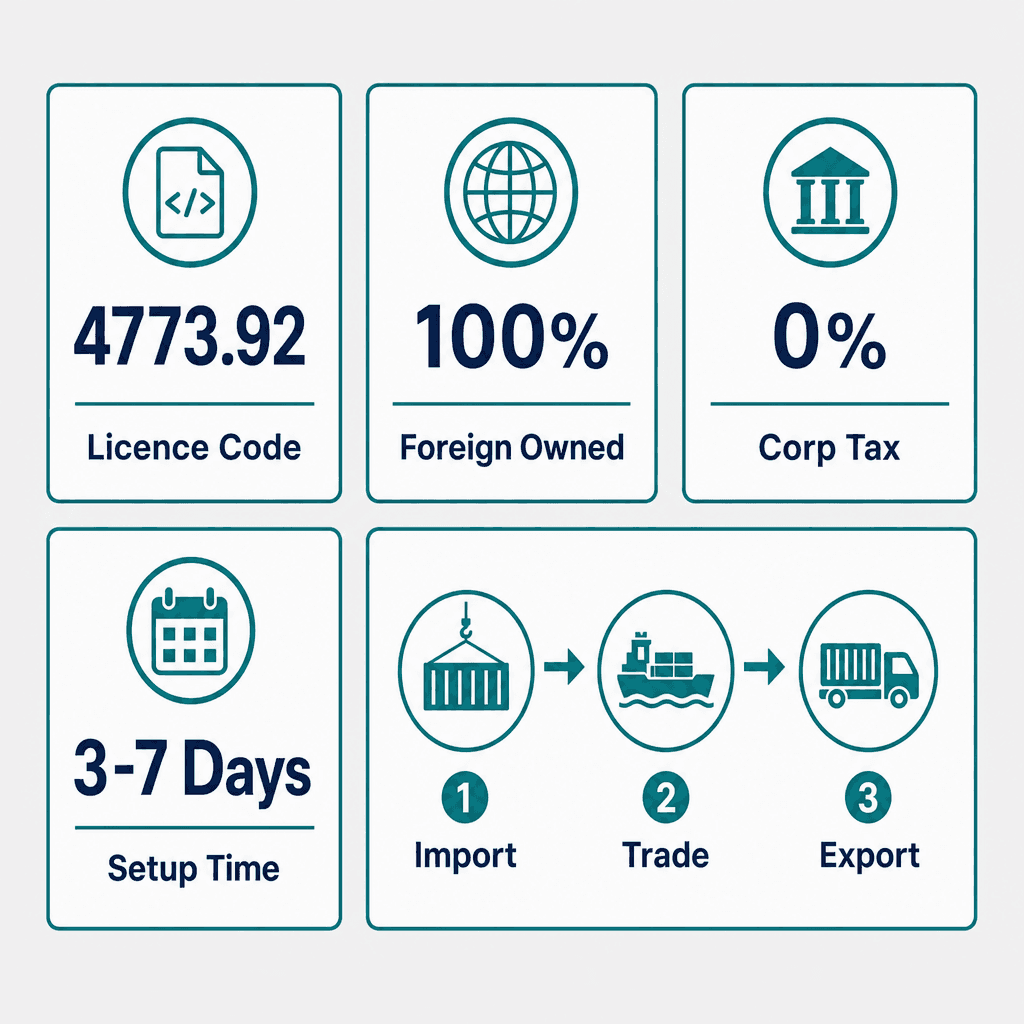 Infographic: Office Furniture Trading License in Dubai