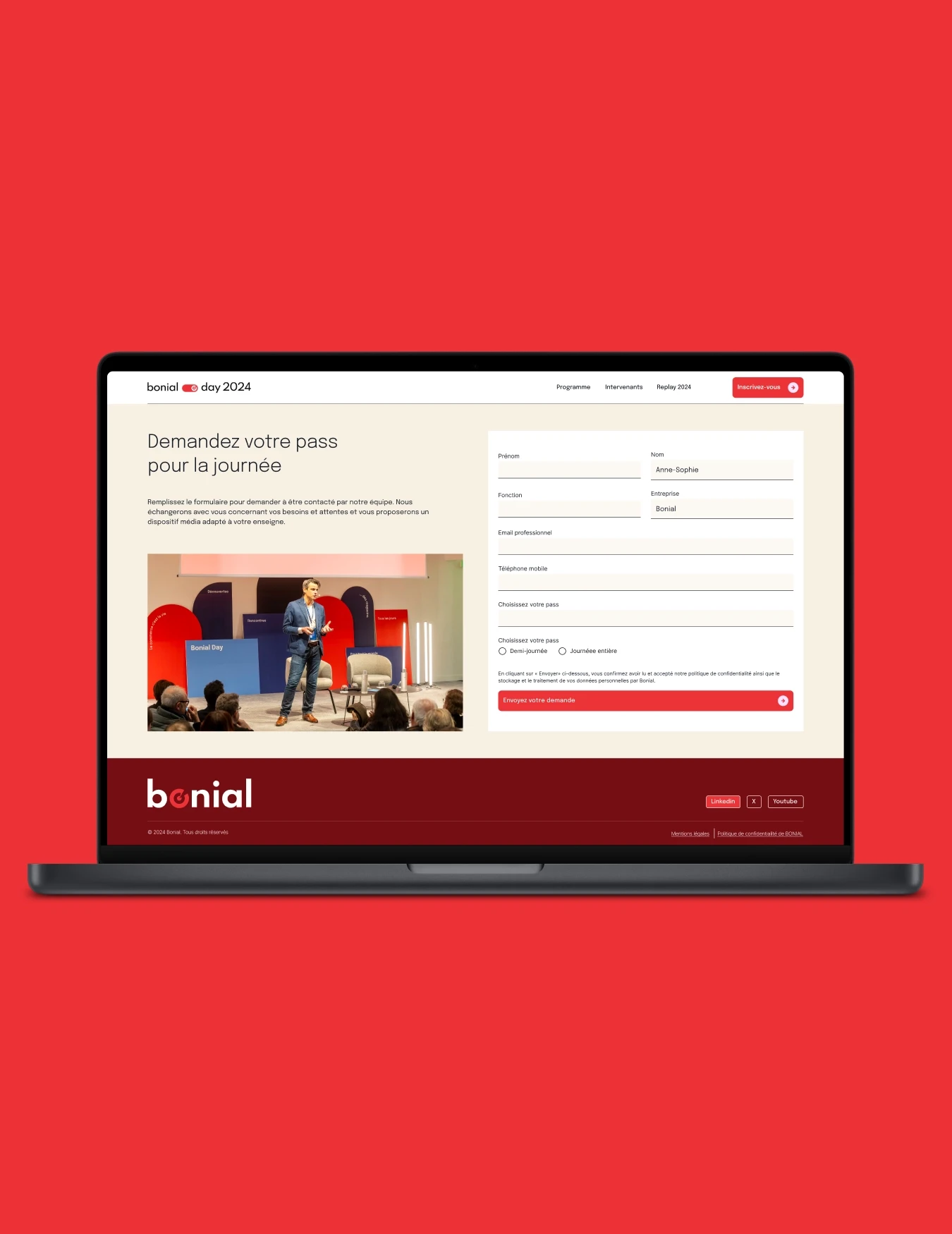 Inscription Bonial Day