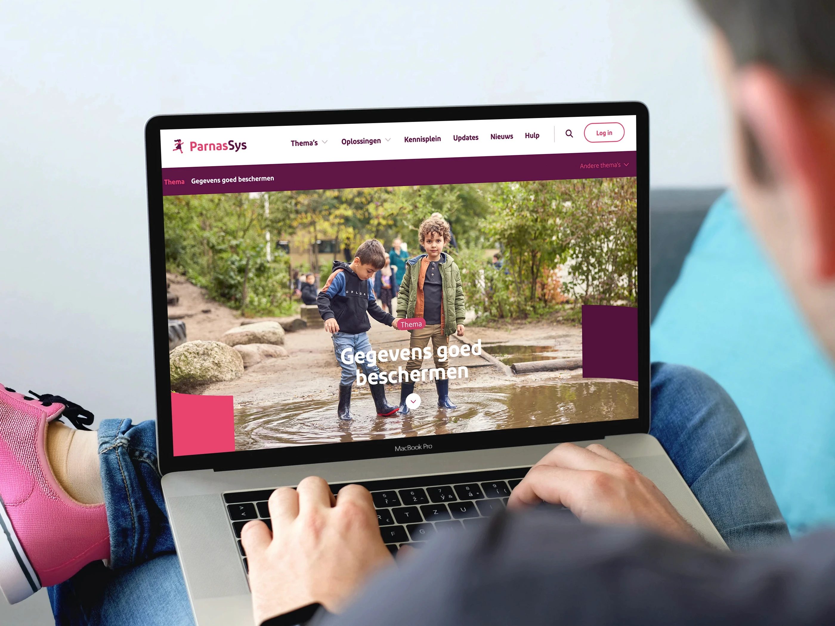 Grafisch ontwerp ParnasSys website