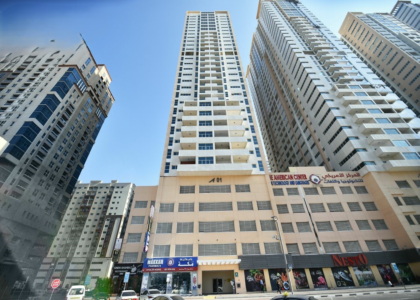 Full architectural view of Tower 01. Contact our real estate agent for the latest available units.