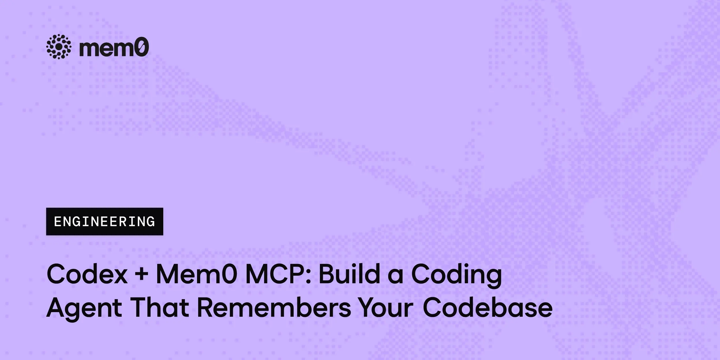 Codex + Mem0 MCP: Build a Coding Agent That Remembers Your Codebase