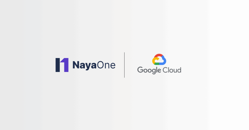 A graphic about the Google Cloud and NayaOne partnership announcement.
