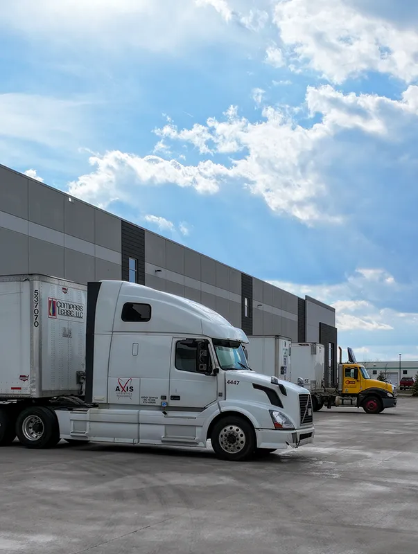 Axis Warehouse Exterior with Truck at Dock